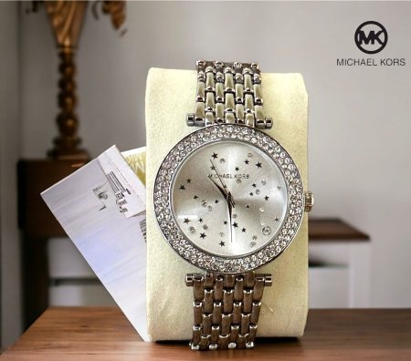 ساعة يد Michael Kors ستاتي  - فضي